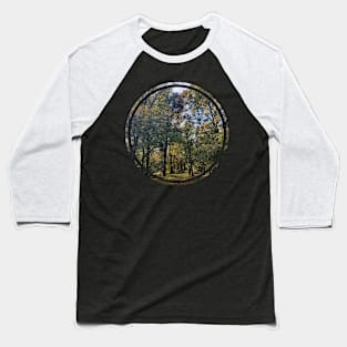 Trees Nature Circle Graphic Baseball T-Shirt